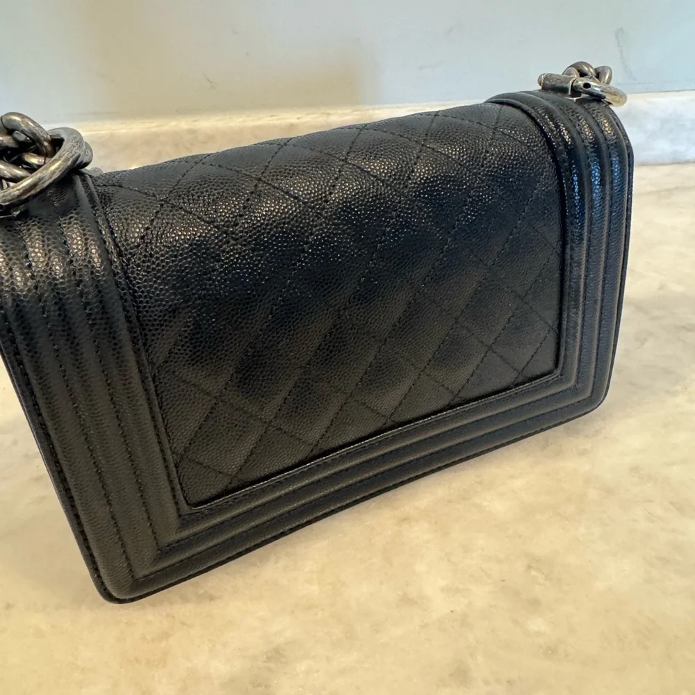 Chanel Black Quilted Leather Boy Bag - Picture 5 of 6